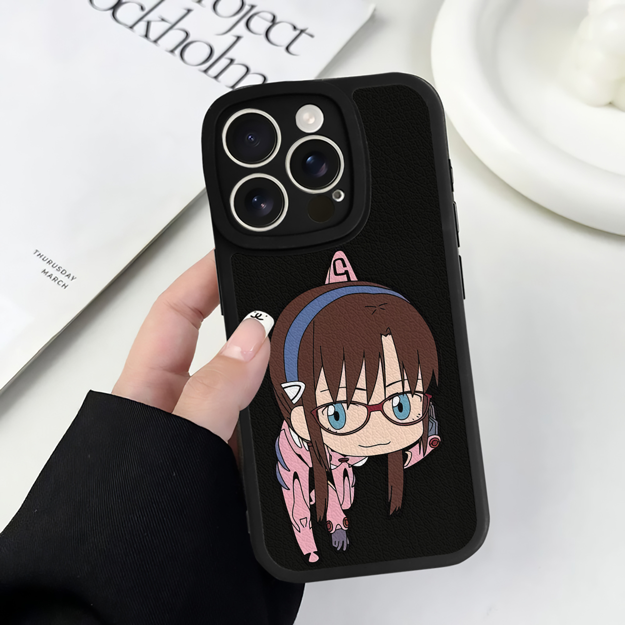 （画像用） EVA 新世紀エヴァンゲリオン 【iPhone 16シリーズ対応】シリコンスマホケース（レザー調） 材質：シリコン